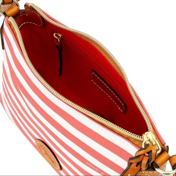 Dooney & Bourke SULLIVAN CROSSBODY POUCHETTE Stripes - WATERMELON - Picture 3 of 9